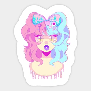 Fairy kei girl Sticker